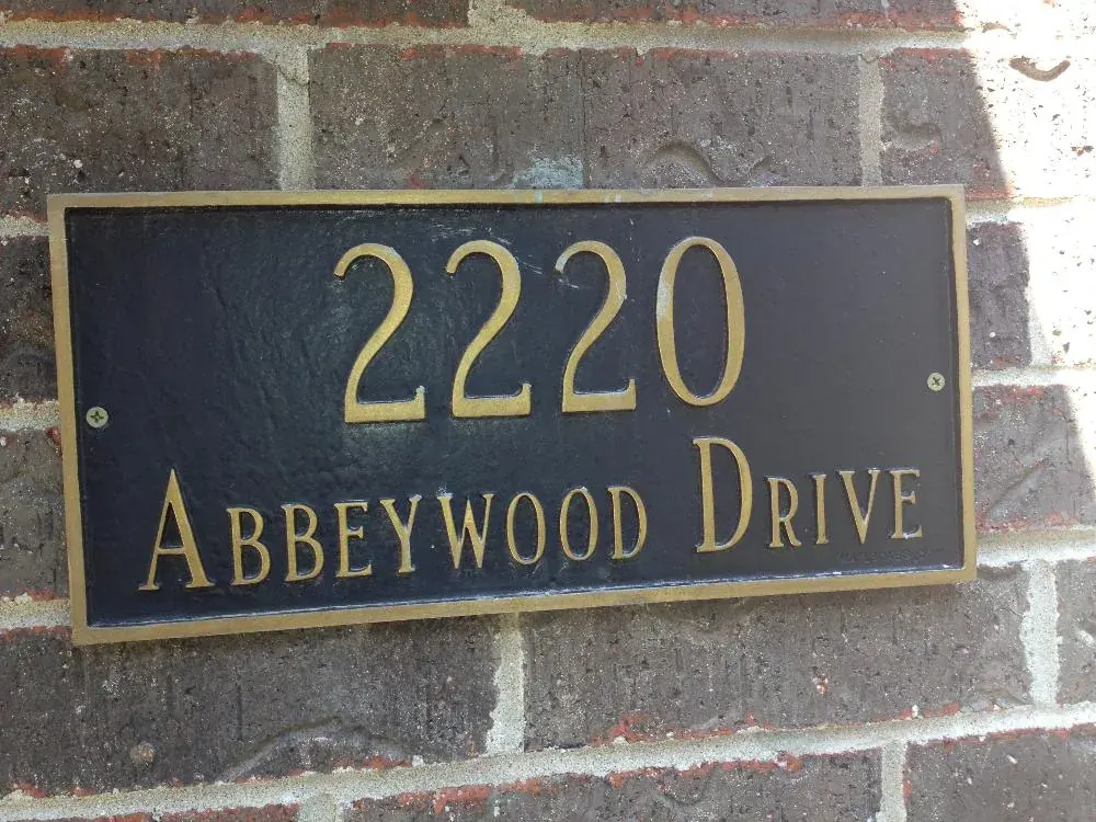 Address Signs customer work by Tennessee Sign Company