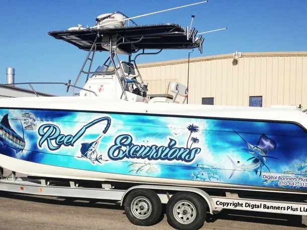 Boat Wraps customer work by Tennessee Sign Company